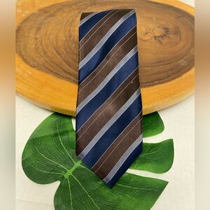 ML Material London Striped Handmade Silk Tie